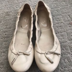 Tod’s White Flats Size 37